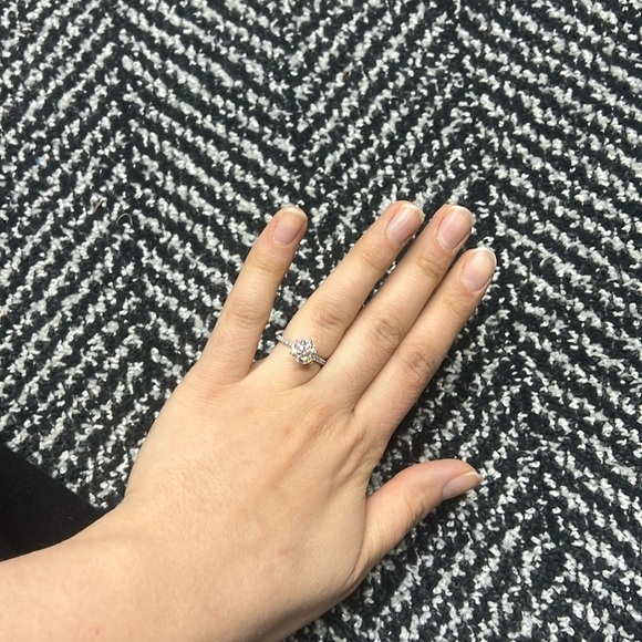 Moissainte/Diamond Engagement Ring - Picture 6 of 17